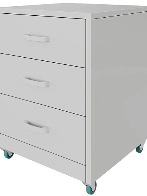 Тумба металлическая с тремя ящиками GRAULAB ТПМЯ3