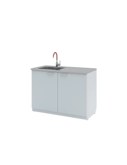 Мойки лабораторные металлические Simple Pro ЛК-1200 СМС-Г (1 раковина, 1 смеситель)