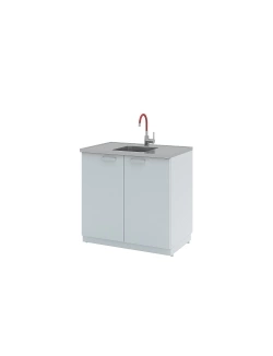 Мойки лабораторные металлические Simple Pro ЛК-1200 СМС-Г (1 раковина, 1 смеситель)