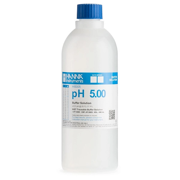 Технический буфер для калибровки pH 5.00 HANNA Instruments HI5005