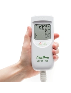 Влагозащищенный pH/EC/TDS-тестер для гидропоники серии GroLine HANNA Instruments HI9814