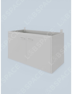 Тумба навесная металлическая с двумя дверками