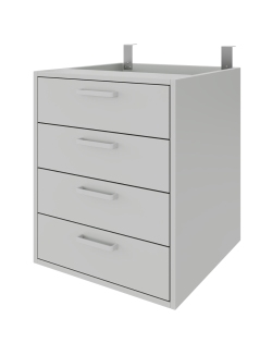 Тумба навесная ЛДСП с четырьмя ящиками