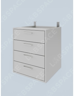 Тумба навесная ЛДСП с четырьмя ящиками