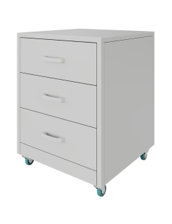 Тумба подкатная металлическая с тремя ящиками