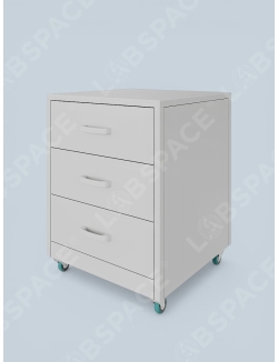 Тумба подкатная металлическая с тремя ящиками