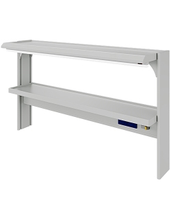 Стеллаж с двумя полками и электроблоком