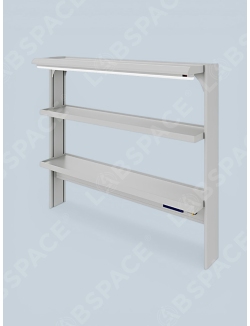 Стеллаж с тремя полками и электроблоком