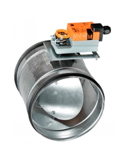 Шибер с электроприводом