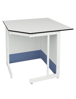 Стол угловой к высокому пристенному столу ЛОИП ЛАБ-PRO СУ 110/80.110/80.90 LА