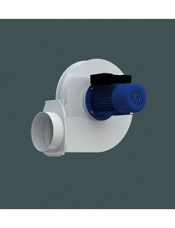 Автономный кислотостойкий вентилятор Simple Pro 1700 куб. м. в час (с рамой для крепежа на стену)