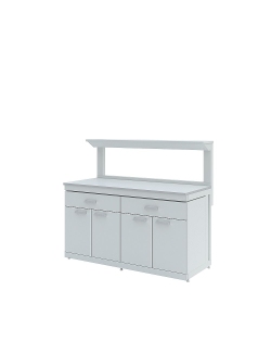 Стол лабораторный с полкой Simple Pro ЛК-1500 СМ