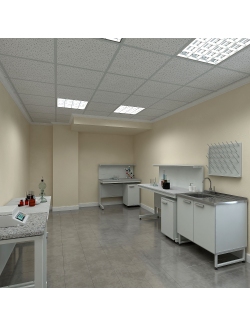 Стол лабораторный с полкой Simple Pro ЛК-1800 СМ