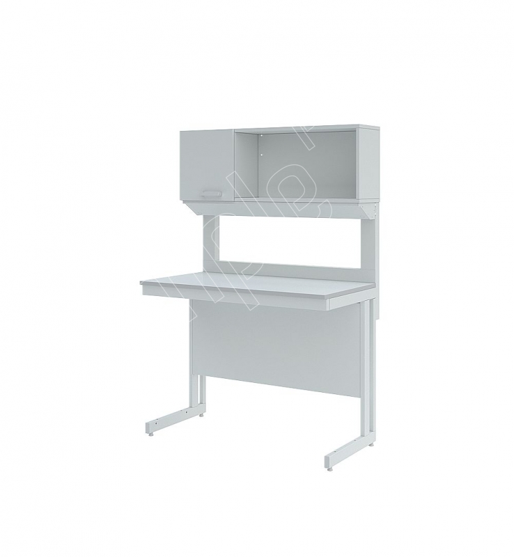 Стол лабораторный с шкафом-надстройкой Simple Pro ЛК-900 СН (ЛДСП)