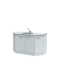 Столы-мойки торцевые Simple Pro ЛК-1500 СМС-Д (корпус - ЛДСП)