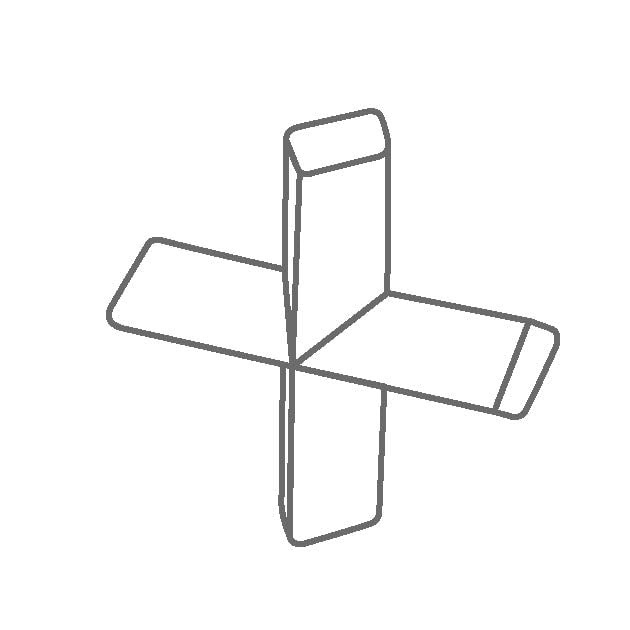 Магнитный мешальник IKA IKAFLON 10 cross (5 шт.)