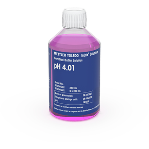 Буферный раствор pH METTLER TOLEDO Certified buffer pH 4.01, 250mL