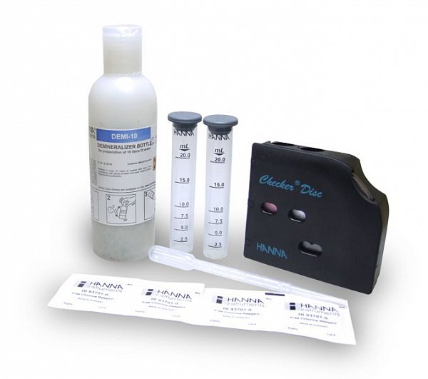 Тест-набор на хлор, HANNA Instruments, 0.00-0.70 мг/л / 0.0-3.5 мг/л, 200 тестов, HI38018