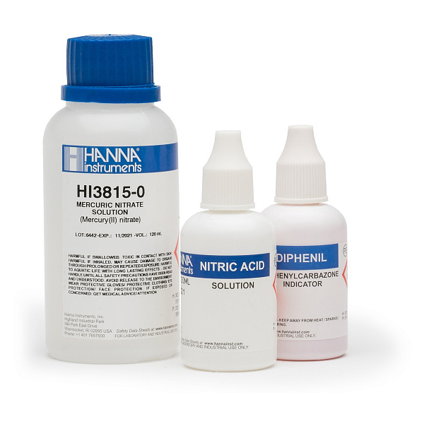 Набор реактивов к набору HI3815 (определение хлорида) HANNA Instruments HI3815-100