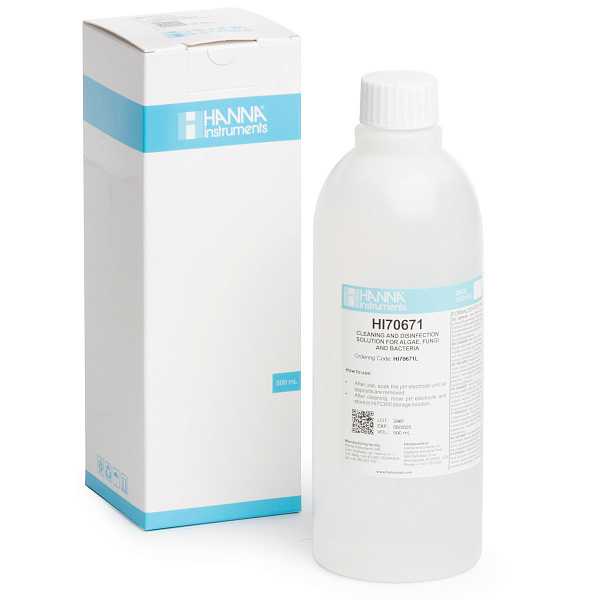 Раствор для очистки и дезинфекции от водорослей грибов и бактерий HANNA Instruments HI70671L