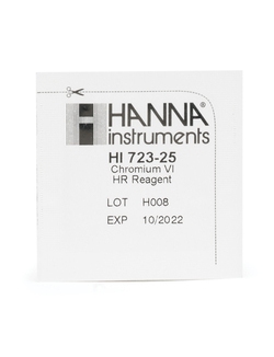 Реагенты на хром VI, HANNA Instruments, 0-999 мкг/л, 25 тестов