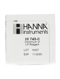 Реагенты на хром VI, HANNA Instruments, 0-300 мкг/л, 25 тестов