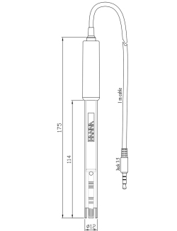 Датчик проводимости для Edge HANNA Instruments HI763100