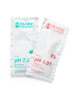 Растворы для калибровки pH 4.01 и 7.01, HANNA Instruments, 5х20 мл