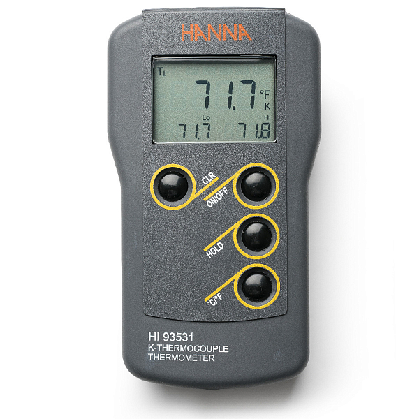Портативный термометр с термопарой K-типа HANNA Instruments HI93531R