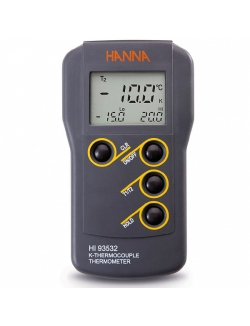 Термометр K-типа с двойным входом, HANNA Instruments, диапазон от -200.0 до 999.9C; от 1000 до 1371С