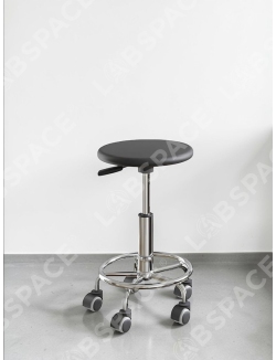 Табурет с полиуретановым сидением и опорным кольцом GRAULAB