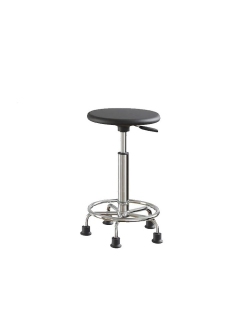 Табурет с полиуретановым сидением и опорным кольцом GRAULAB