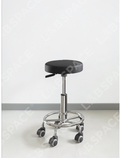 Табурет с сидением из кожзаменителя и опорным кольцом GRAULAB