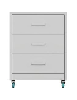 Тумба металлическая с тремя ящиками GRAULAB ТПМЯ3